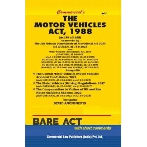 Commercial's The Motor Vehicles Act, 1988 Bare Act 2024